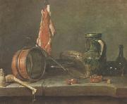 Jean Baptiste Simeon Chardin A Lean Diet  With Cooking Utensils (mk05) china oil painting reproduction